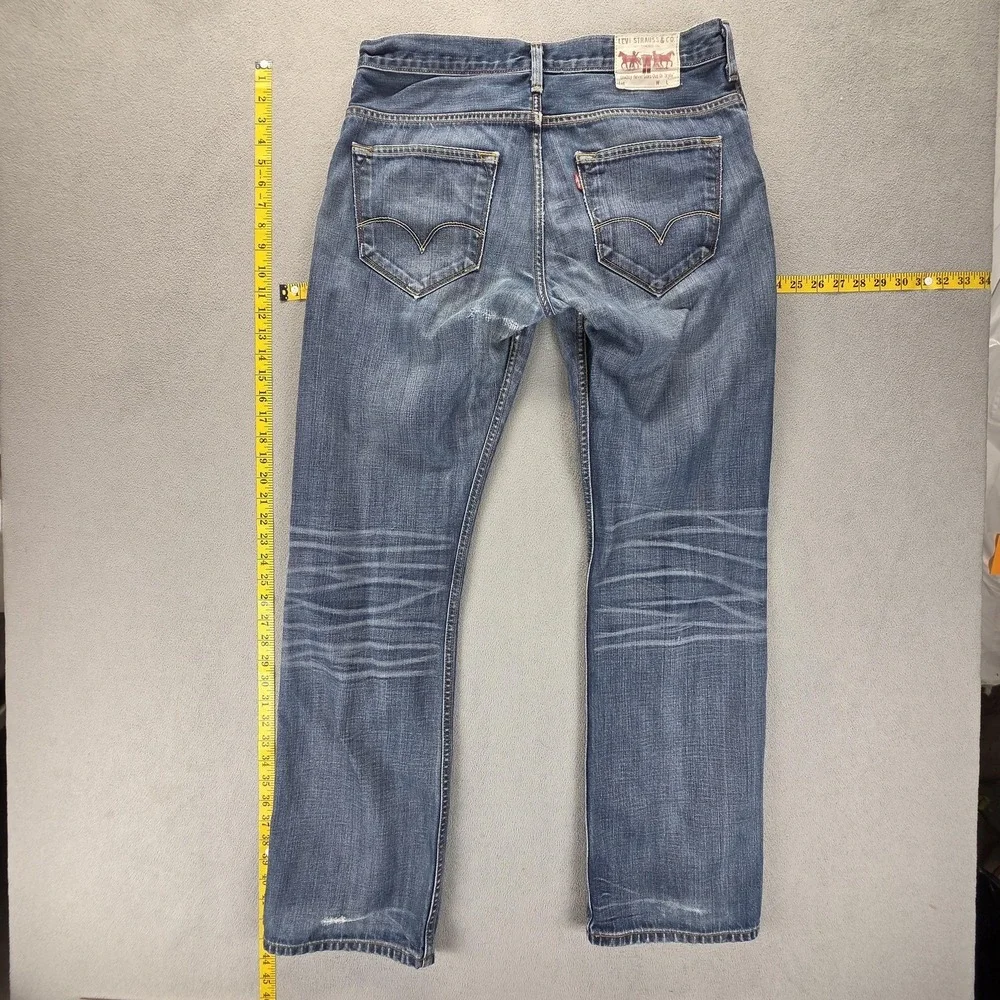 Vintage Levis Engineered Jeans Mens 34x34 Blue Honeycomb Whiskers Zip Fly